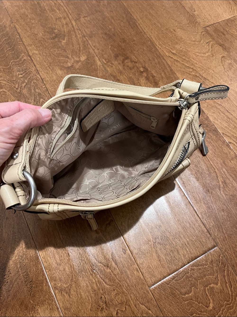 FOSSIL tan leather purse - Picture 5 of 12